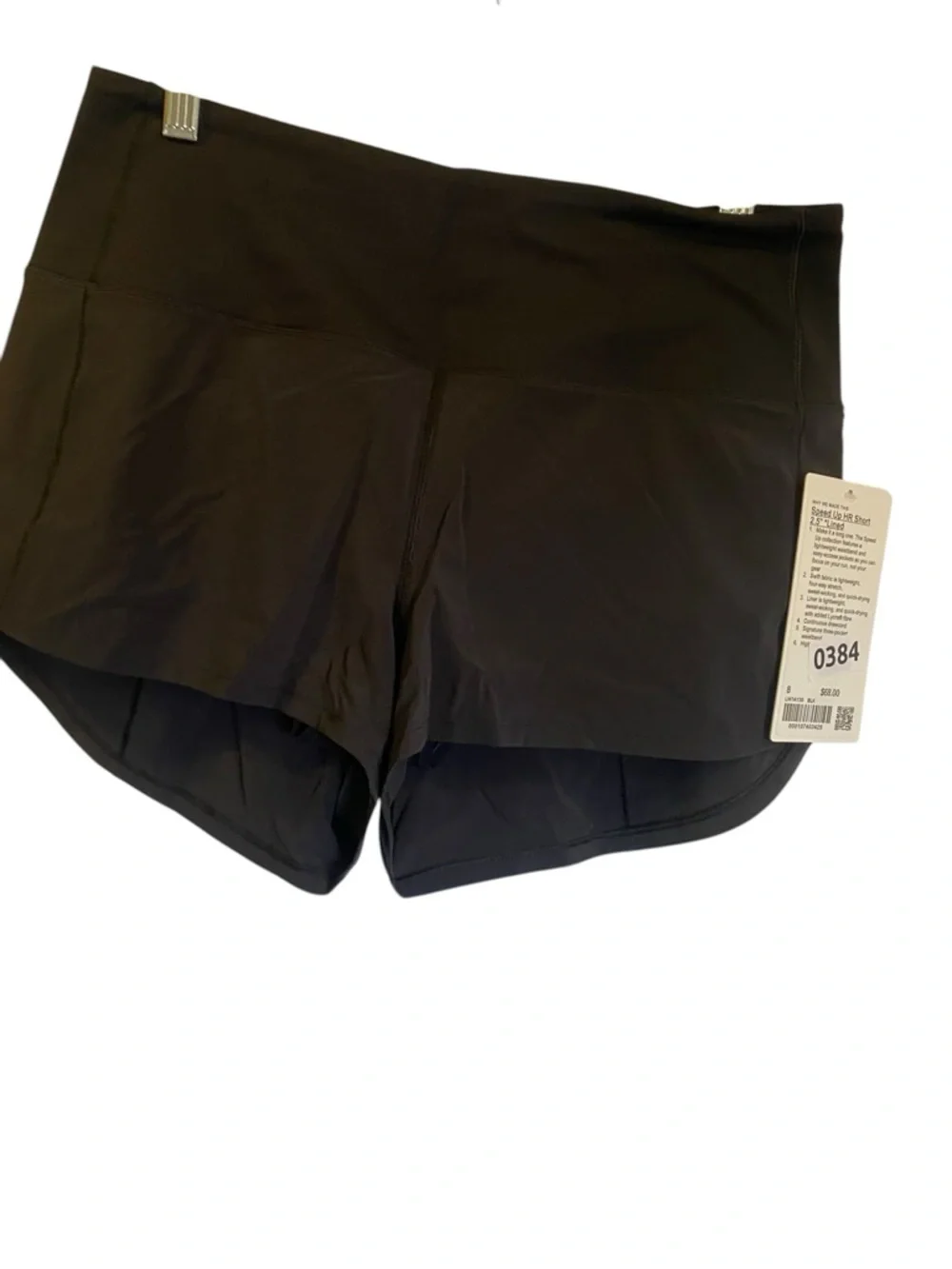 44. NWT Lululemon speed up shorts BLACK Size 8